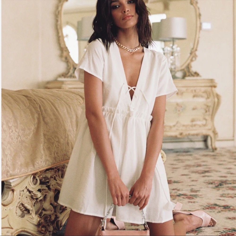 Princess Polly White Babydoll Dress